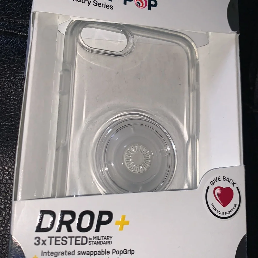 Otter + Pop Symmetry Series Phone Case for iPhone 8/7/SE- Clear - Picture 2 of 2